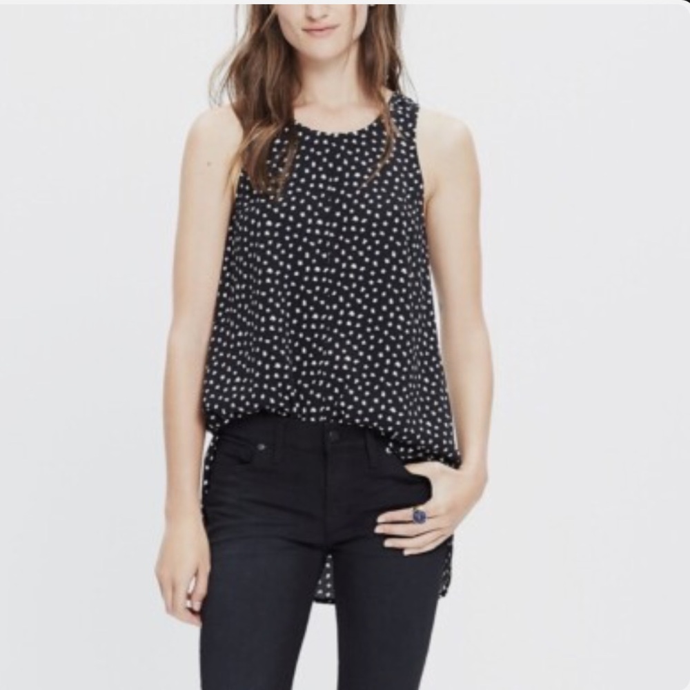 Madewell Sleeveless Flowy Star Flurry Print Top Size: L